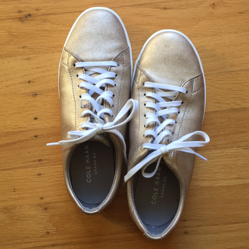 Cole Haan Grand OS in Gold size 8.5